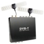 XOMAX XM-DVBT05 Ricevitore DVB-T per TV su auto / Box con doppio sintonizzatore e due antenne (attive, 20 dB ciascuna) + Alimentazione sia 12V che 24V