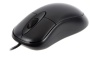 Xenta Black Wired 3 Button Optical Scroll Mouse - USB