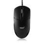 Invero® 3 Button USB Wheel Mouse with Smooth Rubber Rim, Rubber Scroll and LED Light - Simple Plug & Play NO Batteries Required, Supports All Windows