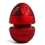 Micropix - Red iPod Mini Egg Tumbling Speaker For iPod's / PC / DVD / VCD / Phone's / MP3 / MP4 Players With Build-In Rechargeable battery