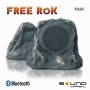 Bluetooth Outdoor Rock Speaker (Grey Slate) - Stereo pair by Sound Appeal