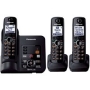 Panasonic KX-TG6633B DECT 6.0 Plus Expandable Set-of-Three Digital Cordless Telephones