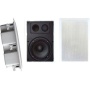 Pyle PDIW67 6.5'' Two Way In Wall Enclosed Speaker System w/ Directional Tweeter