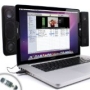 Gogroove SideStream Powerful Clip-On USB Stereo Speakers for Apple Macbook Pro and Air Laptops and More!