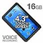 Mach Speed Trio-TCH1643 16GB 4.3&quot; Touch Screen MP4/MP3 Player - Two Headphone Jacks, TFT, USB, SD, Voice Recording