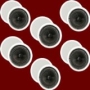 6 Pairs of New 6.5&quot; In Ceiling Surround Sound HD Home Theater Round Glass Fiber Speakers 6TSS6C
