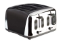 Prestige Deco Toaster, Black, 4 Slice