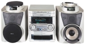 Philips FWC85 - Mini system - radio / 3xCD / dual cassette - metallic silver
