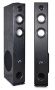 VM Audio EXAT21 Black Floorstanding Powered Bluetooth Tower Home Speakers Pair