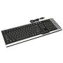 ione Scorpius- R1 Silver/Black PS/2 Super Slim Multimedia Keyboard - Retail
