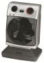 Optimus - Portable Oscillating Fan Heater - Silver/Black 91578848M § 91578848M
