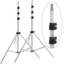 Adorama "Set-of-2" Pro 10' Air Cushioned Light Stand -5/8" top stud with 1/4-20" screw thread