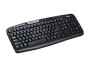 Rosewill RK-700M Black 104 Normal Keys 12 Function Keys USB Wired Multimedia Keyboard