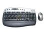 Microsoft N90-00076 Silver/Black USB RF Wireless Standard Keyboard Mouse Included - OEM
