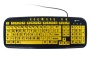 Geemarc Multimedia Big Letter Yellow Keyboard- UK Version