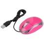 USB Wired Pink Optical Scroll Wheel Laptop Mouse Mice