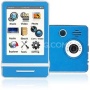 Ematic E4 Series - 3" Touch Screen MP3 Video Players 8GB w/ Digital Camera (Blue)