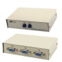 Accessotech VGA SVGA LCD TFT CRT Video Monitor 2 Way 2-Port Splitter Manual Switch Box