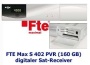 FTE maximal DVB-S-Satellitenreceiver mit 160GB Festplatte (CI-Schacht, 2x Scart-Anschluss) silber