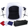 Professional Still Life PhotographyPro Day Light Set Continuous Lighting Kit for Photo Tents Light Set 32" 80*80*80 cm softbox with 4 backdrops(Black/