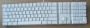 Apple Macintosh A1048 Pro Keyboard - 109 keys - White/Clear