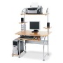 Realspace® Zillope Computer Desk, 57 7/8H x 47 1/10W x 26 3/5D, Honey Maple