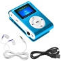 Swees MINI LETTORE MP3 8 GB con radio FM, colore: Blu