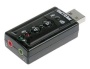 August US01 Adaptateur Audio USB 7.1 canaux / Alimenté par port USB / Interface audio très flexible / Livré avec le logiciel d'émulation de son Xe