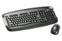 PIXXO 2.4GHz RF Wireless Ergonomic Keyboard and Laser Mouse Combo, Black _Retail