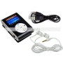 SWEES Mini Clip MP3 Player with FM Radio and LCD Screen, Support 2GB 4GB 8GB MicroSD TF Card(Memory Card not included) Black