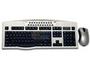 APEVIA KO-COMBO-SV Black/Silver PS/2 Wired Standard Keyboard and Optical Scroll Mouse Combo Set Mouse Included - Retail