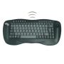 Adesso 2.4 GHz RF Wireless Mini Keyboard with Optical Trackball