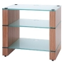 Blok STAX 300 Three Shelf Oak Hifi Rack TV Stand AV Hi-fi Unit [Clear/etched Glass]