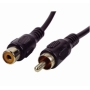 Single RCA Phono Male to Female Extension Lead Cable - 1.2m