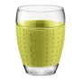 BODUM PAVINA - 2 bicchieri con banda decorativa in silicone, 0,45 L