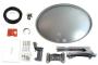 Satgear SK35 Sky/Freesat Complete Self-Install New Mk4 Sky Satellite Mini Dish Kit with Quad LNB, Fixings and 20m Twin Cable