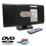 Inovalley CD-04 Mini impianto stereo Hi Fi MP3 (lettore CD DVD, ingressi USB SD, AUX, tuner FM, audio coassiale, scart)