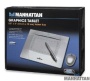 Manhattan 4"x5.5"-inch USB Graphics Tablet with Wireless Mouse and Pen for Home and Office