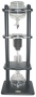 Yama Glass 6-8 Cup Cold Drip Maker Straight Black Wood