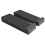 Auralex MOPAD Monitor Isolation Pads; 1- Set of MoPADs in Charcoal