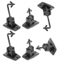 VideoSecu 3 Pairs of Black Universal Satellite and Audio Speaker Mount for Wall or Ceiling (Drywall/Rocksheet) Speaker - 6 Packs Bracket MS40B6 WN4