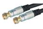 ConneXxions Xxion Premium Gold Plated 2 metre F Plug to F Plug Sky Satellite NTL or Virgin Connection Cable / Fly Lead - Fully Shielded RG59 High Def