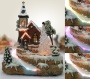 Christmas Snow Village Fiber Optic Church Chapel Winter Collectible