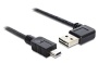 DeLock Cable EASY-USB 2.0-A male left/right angled > USB 2.0 mini male 1m (83378)