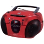 Tamashi CD 158 CBM Tragbarer CD-Player (FM Stereo, Kassettendeck) rot