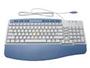LITE-ON SK-2690 White & Blue PS/2 Standard Keyboard - Retail