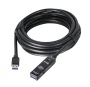 SIIG 20M JU-CB0811-S1 USB 3.0 M/F ACTIVE REPEATER CABLE UP TO 40M TAA § JU-CB0811-S1
