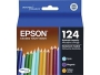 Epson T124520 124 Moderate-Capacity Color Multi-Pack Ink Cartridges