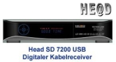 Head SD 7200 USB Kabelreceiver mit Conax Kartenleser