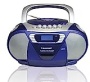 BLAUPUNKT B 11 RD tragbares CD/MP3-Radio mit Kassettenplayer (LCD-Display, Backlight, 2x 1 Watt, UKW/MW-Tuner) rot